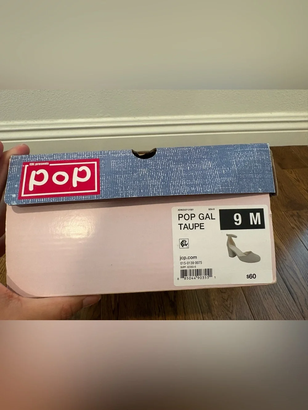 pop gal Taupe Suede Ankle-Strap Block Heels Size 9M